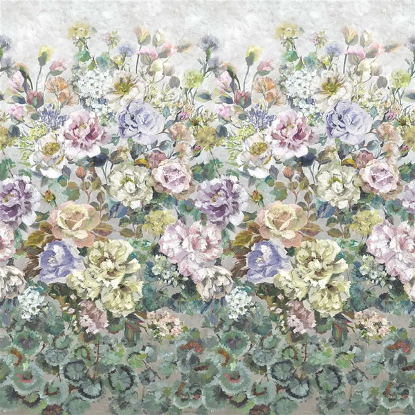 Grandiflora Rose Panel Hesather Wallpaper | Designers Guild Europe