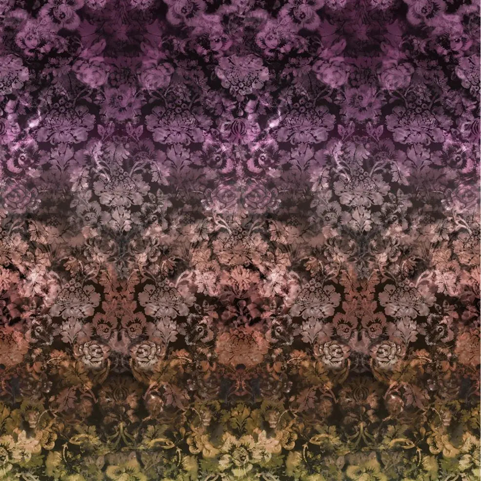Tarbana Damask Panel 02 Amethyst Wallpaper | Designers Guild Europe