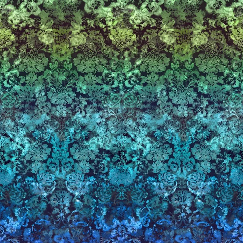 Tarbana Damask Panel 03 Midnight | Designers Guild Europe