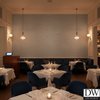 Marseilles Vinyl | Hollywood Wallcoverings - Restaurant Dining commercial room setting