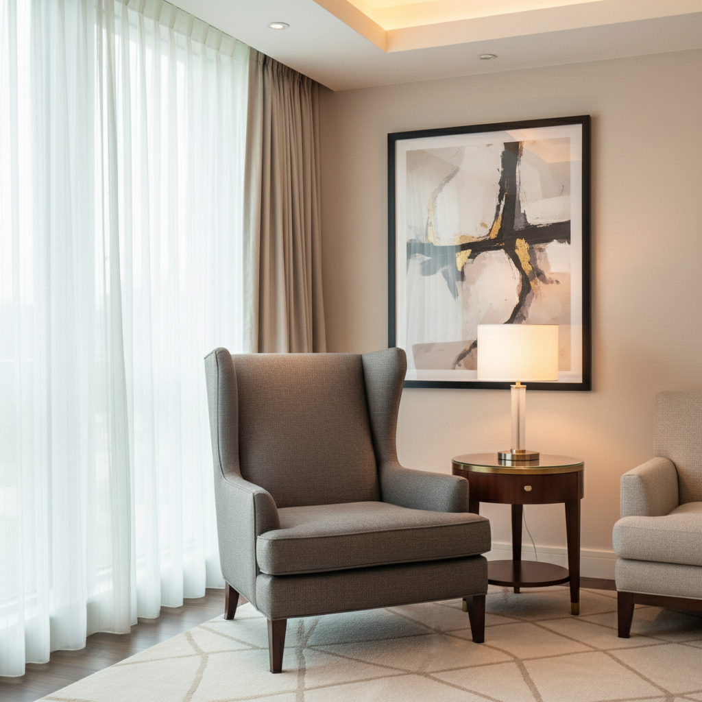 Pinnacle Rock - Night Upholstered Chair | Architectural Fabrics