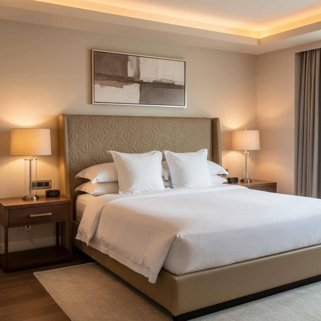 Axis - Axis Etched Polyurethane Upholstered Headboard | Architectural Fabrics
