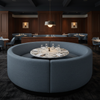 Amalfi - Denim Indoor/Outdoor Vinyl Upholstered Banquette | Architectural Fabrics