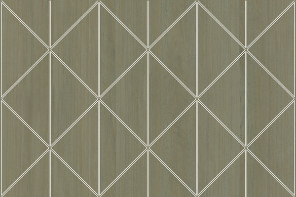 York Harbor-Flint Wood Veneer Wallcovering | Phillipe Romano