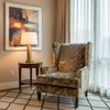 Crushed Coral - Mocha Upholstered Chair | Architectural Fabrics