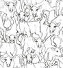 Malibu Iltavilli Wallpaper - Contemporary Illustration - Ebony and Cream | Malibu Wallpaper