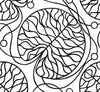 Malibu Bottna Wallpaper - Contemporary Illustration - Ebony and Eggshell | Malibu Wallpaper