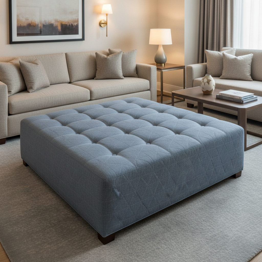 St. Barthelemy - Marlin Upholstered Ottoman | Architectural Fabrics