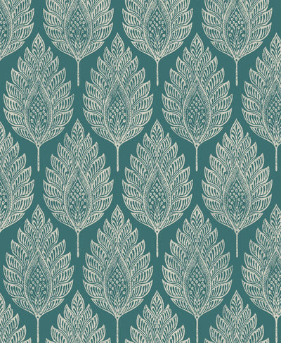 Leaf Teal | Graham & Brown