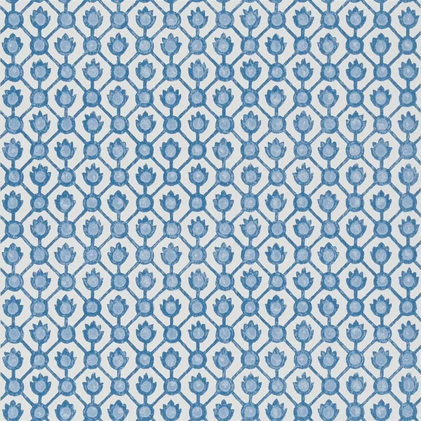 Jaal Small Scale 08 Porcelain Wallpaper | Designers Guild Europe