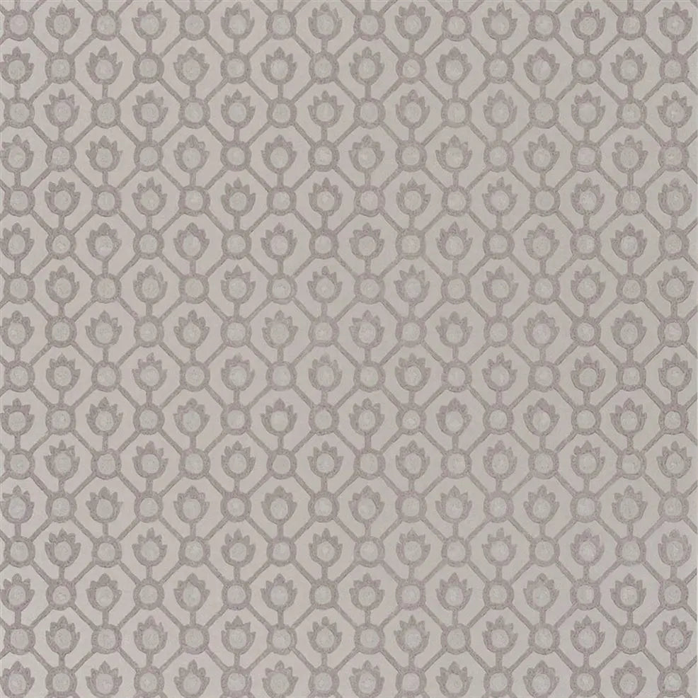 Jaal Small Scale 03 Stone Wallpaper | Designers Guild Europe