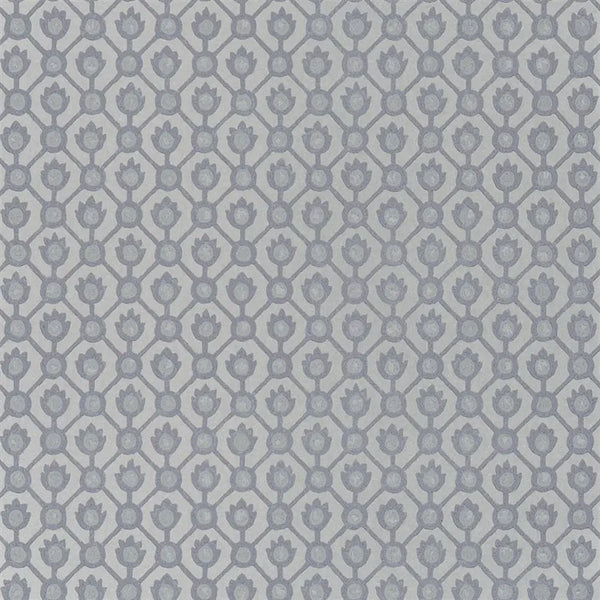 Jaal Small Scale 04 Platinum Wallpaper | Designers Guild Europe