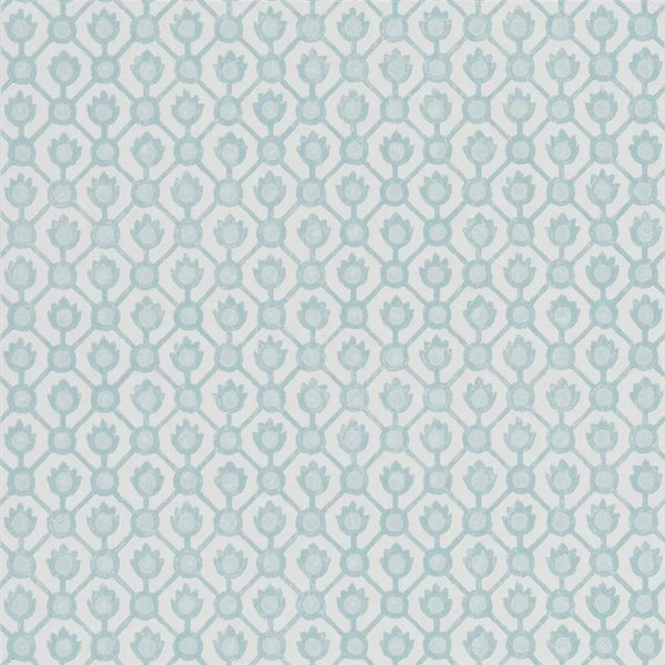 Jaal Small Scale 07 Eau De Nil Wallpaper | Designers Guild Europe