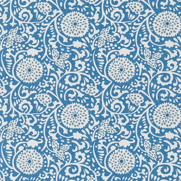 Shaqui Swirl 07 Cobalt Wallpaper | Designers Guild Europe