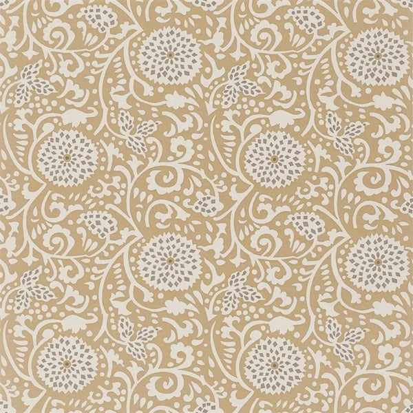 Shaqui Swirl 04 Gold Wallpaper | Designers Guild Europe