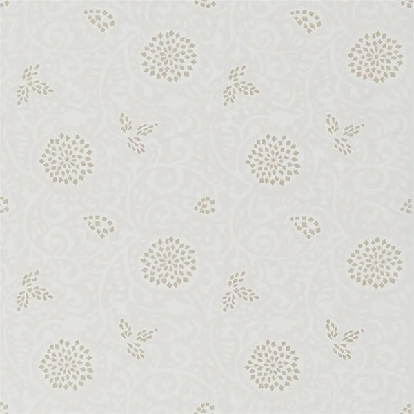 Shaqui Swirl 01 Pearl Wallpaper | Designers Guild Europe