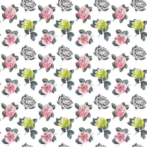 Pavonia Floral Panel 01 Peony Wallpaper | Designers Guild Europe