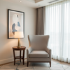 Maya Riviera - Silvergray Upholstered Chair | Architectural Fabrics