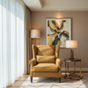 Linen Island - Straw Upholstered Chair | Architectural Fabrics