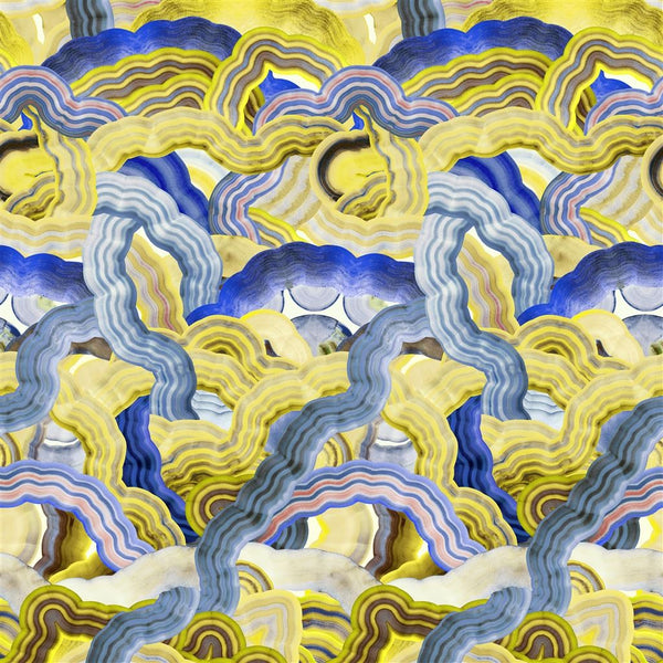 Mineral Creek Stone Panel 03 Blue Yellow | Christian Lacroix Europe
