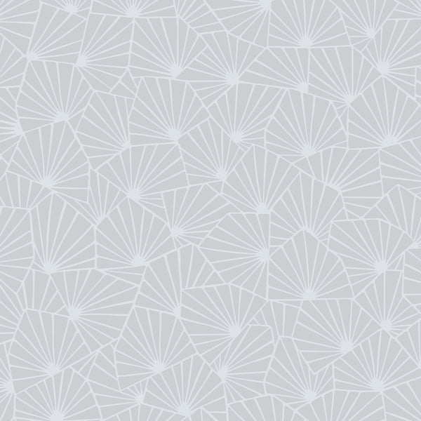 Stjärnflor, Light Gray Wallcoverings | Schumacher