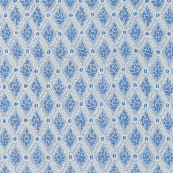 St John Street Small Scale Trellis Delft | Designers Guild Europe