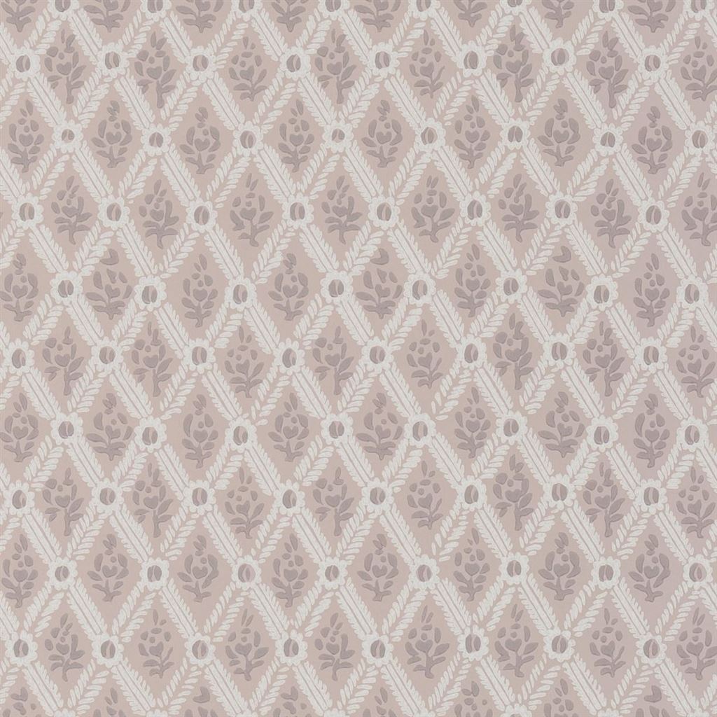 St John Street Small Scale Trellis Vintage Rose Red | Designers Guild Europe