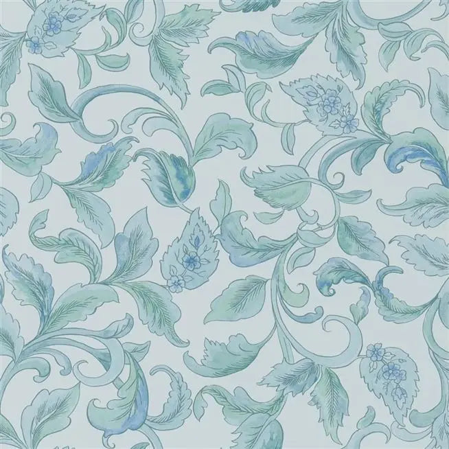 Piccadilly Park Leaves Delft Wallpaper | Designers Guild Europe
