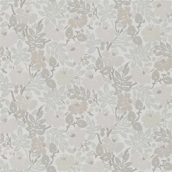 Carlisle Fauna Floral Plaster Wallpaper | Designers Guild Europe