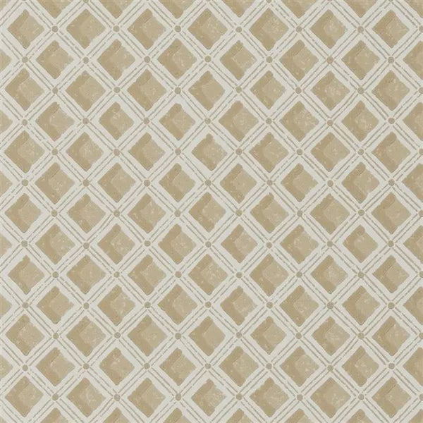 Amsee Geometric Diamond Sandstone | Designers Guild Europe
