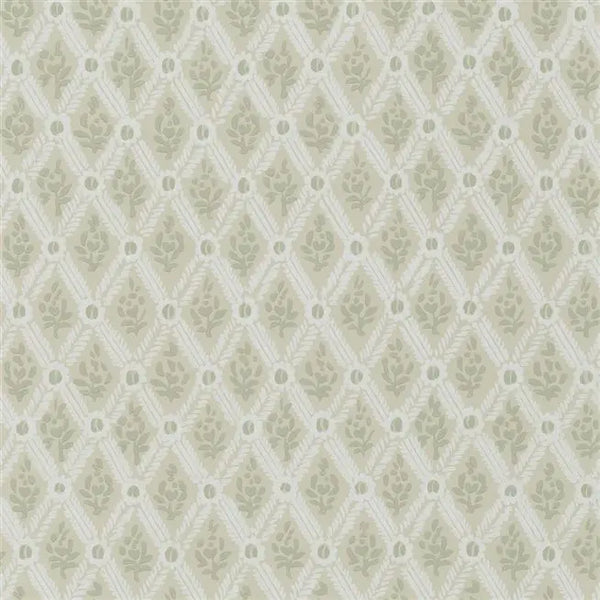 St John Street Small Scale Trellis Willow Wallpaper | Designers Guild Europe
