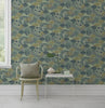 Mårdgömma Mineral Room Setting | Schumacher Wallpaper