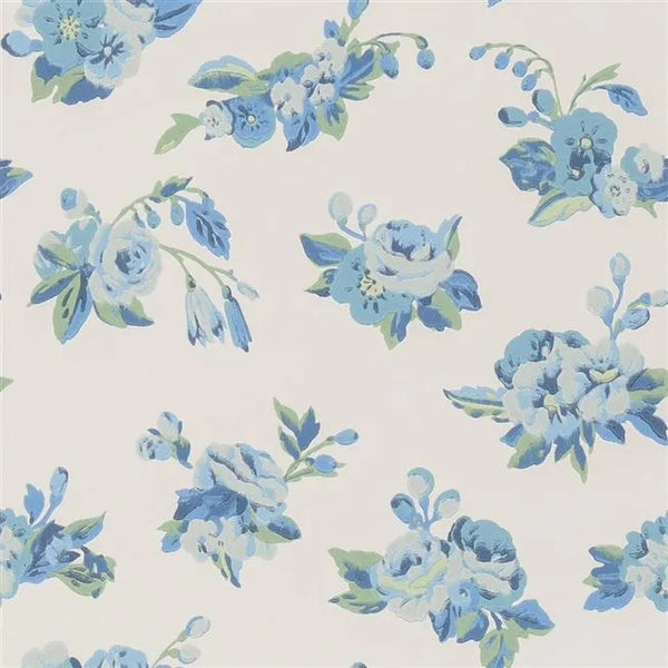 Craven Street Floral Flower Delft Wallpaper | Designers Guild Europe