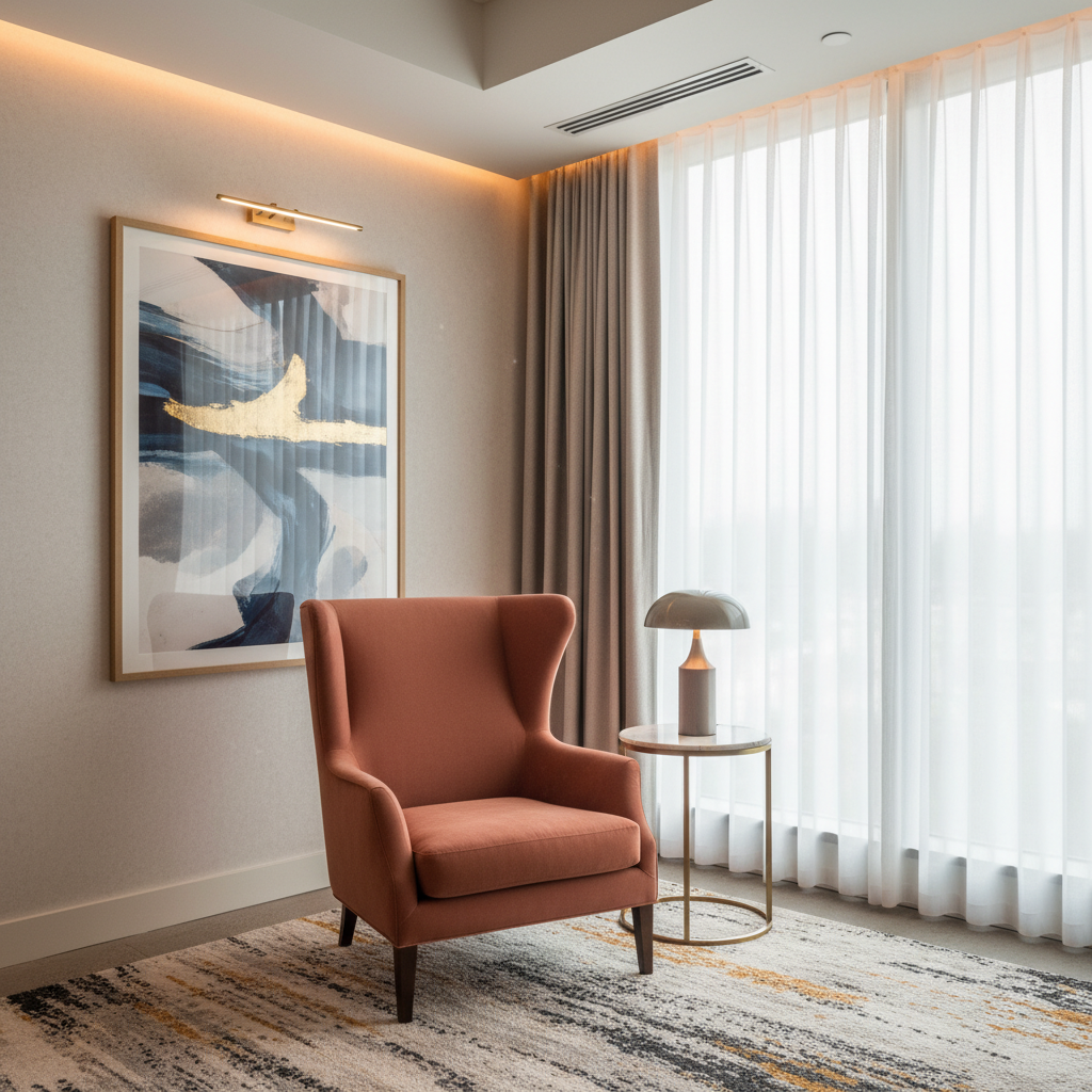 Bedford Umber Upholstered Chair | Architectural Fabrics