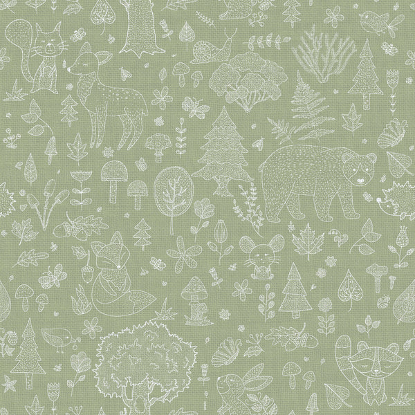 Fiaba Green | Masi Wallcovering