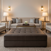 Baroque - Baroque Performance Vinyl Upholstered Ottoman | Architectural Fabrics