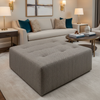 Rainbow Reef - Storm Upholstered Ottoman | Architectural Fabrics