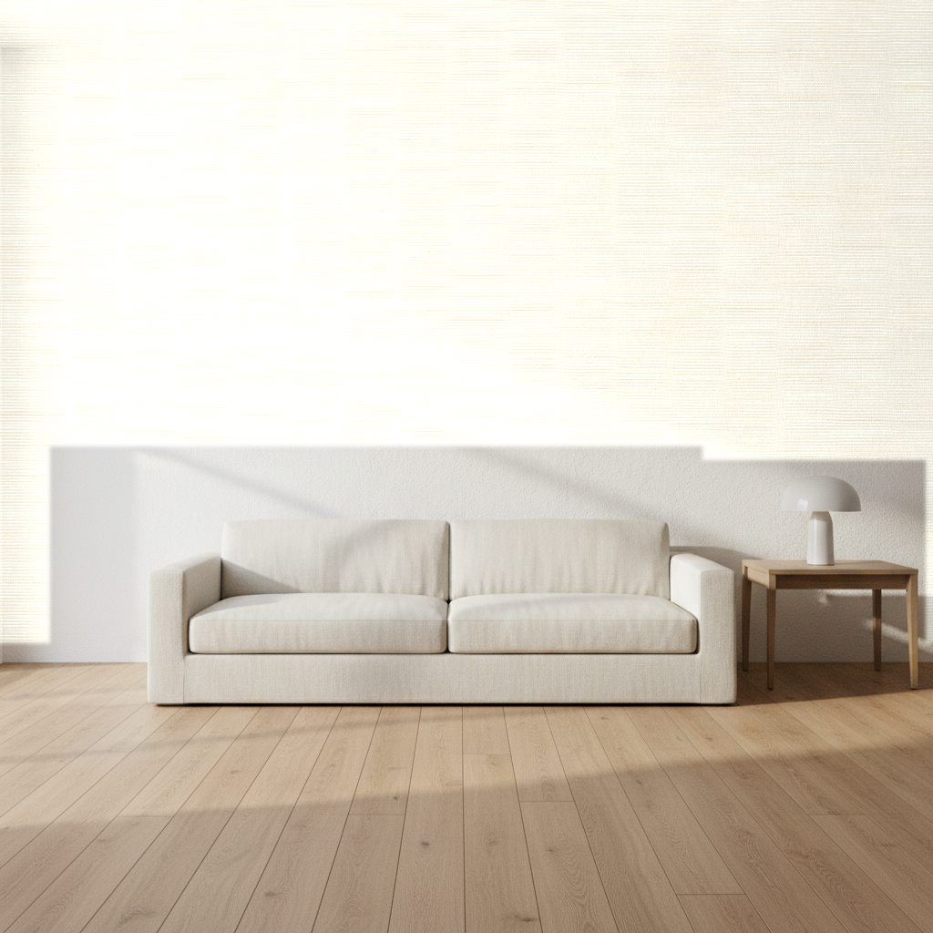 Nantucket Grasscloth Sand Wallcovering | Phillipe Romano room setting