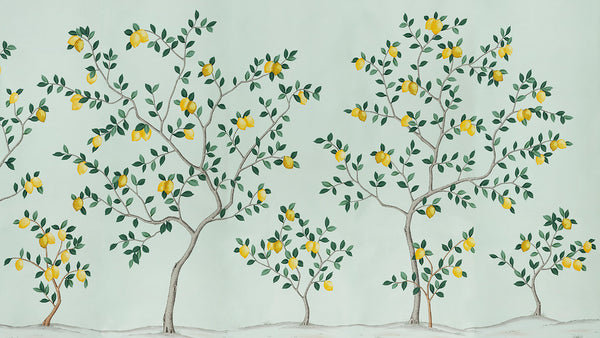 Lemon Grove — Ice Blue dyed silk