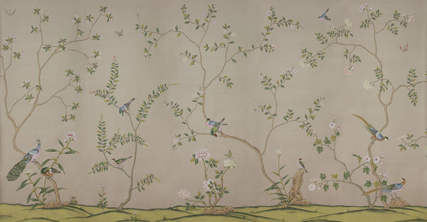Badminton — Lead Grey dyed silk
