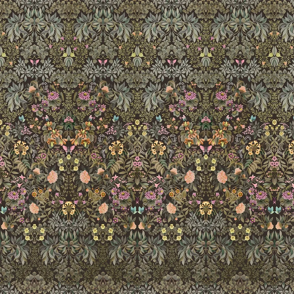 Ikebana Grande kaleidoscopic Damask Panel 02  Wallpaper | Designers Guild Europe