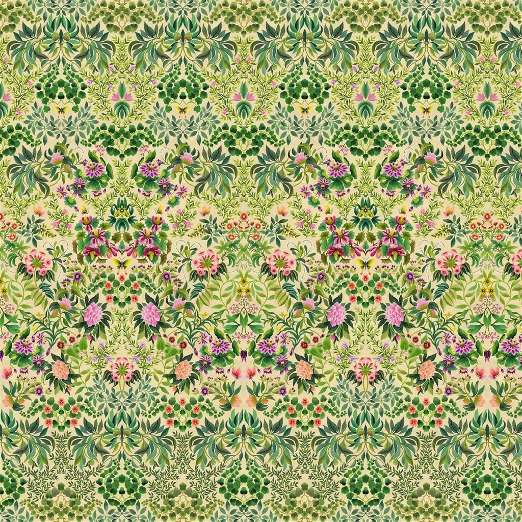 Ikebana Grande kaleidoscopic Damask Panel 01 | Designers Guild Europe