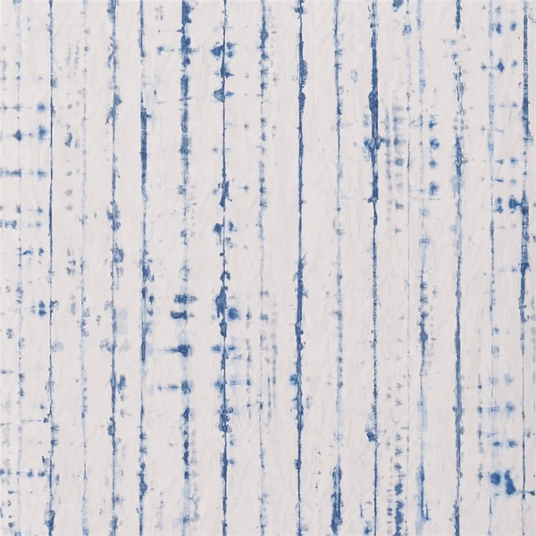 Shiwa Stripe Cobalt Wallpaper | Designers Guild Europe