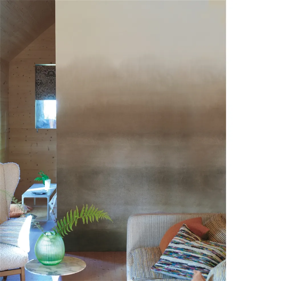 Shoshi Ombre Panel 06 Chocolate | Designers Guild Europe
