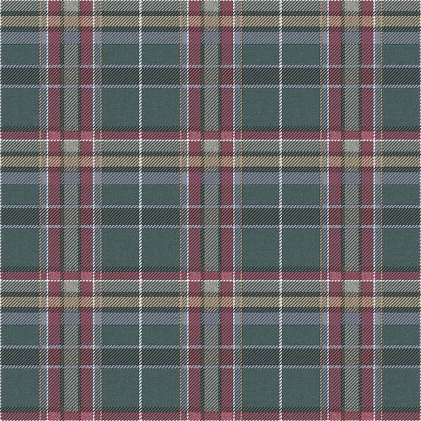 Tartan Classico Petrol | Masi Wallcovering