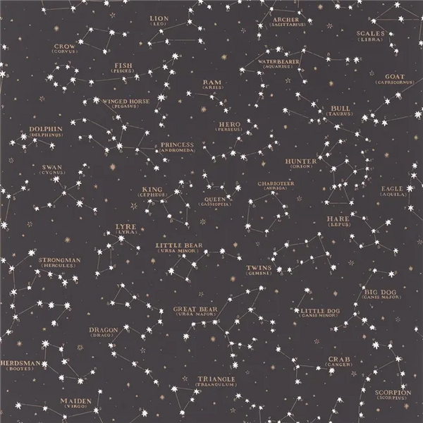 Starry Stars Sky Black Wallpaper | Ralph Lauren