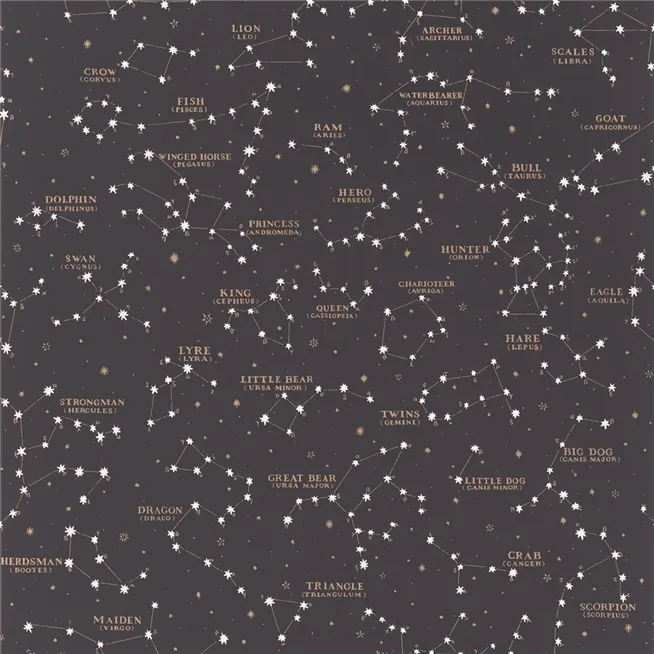 Starry Stars Sky Black Wallpaper | Ralph Lauren