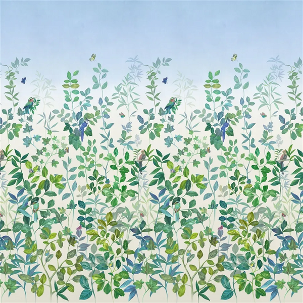 Voliere Summer Garden Panel 02 Sky Wallpaper | Designers Guild Europe