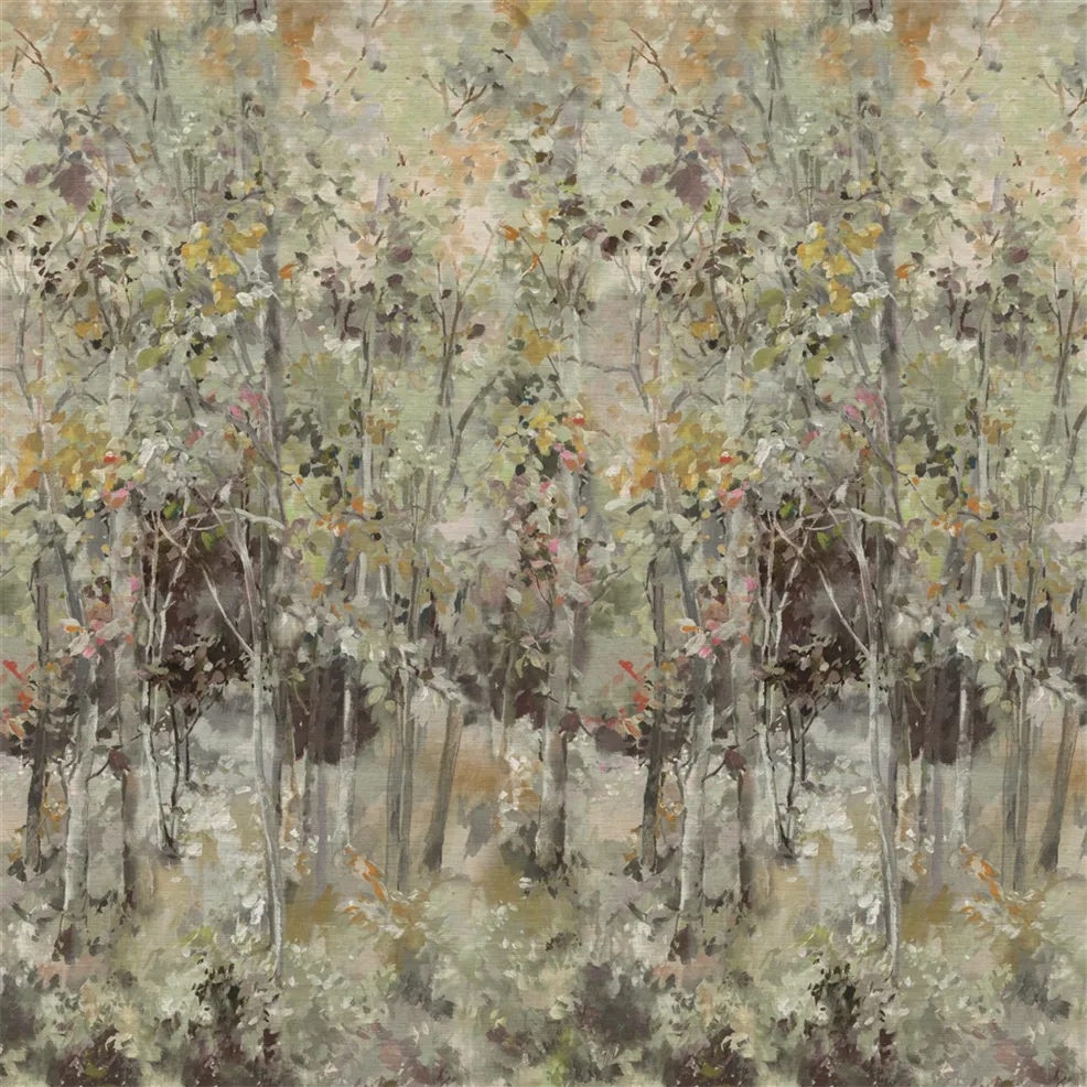 Bois de Bouleau Grasscloth Scene 1 Panel 1  Wallpaper | Designers Guild Europe