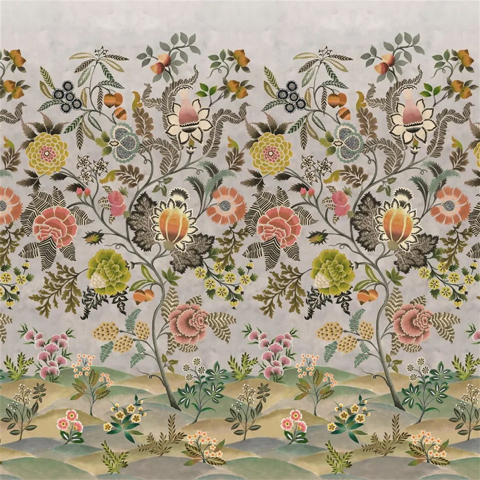 Brocart Decoratif Grasscloth Panel 02 Sepia | Designers Guild Europe